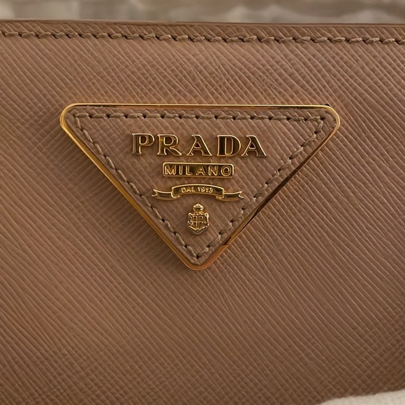 Prada Saffiano Lux Leather Tote in Cammeo - Picture 12 of 17